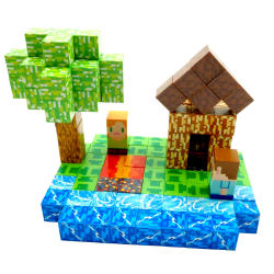 klocki magnetyczne budowlane