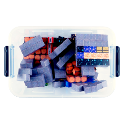 Klocki magnetyczne budowlane wariant 4